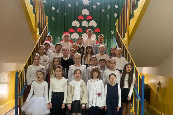 Występ klasy 3c na koncercie