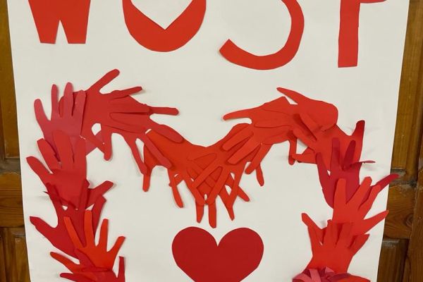 Plakat wykonany przez uczniów