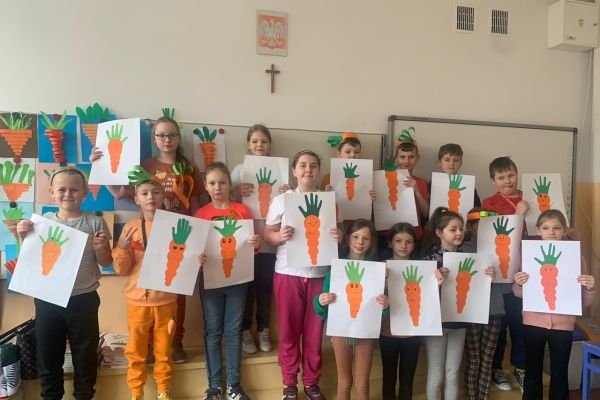 Marchewkowe prace w klasie 3c