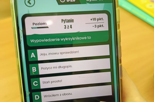 Zajęcia z elementami gamifikacji w klasie 4a