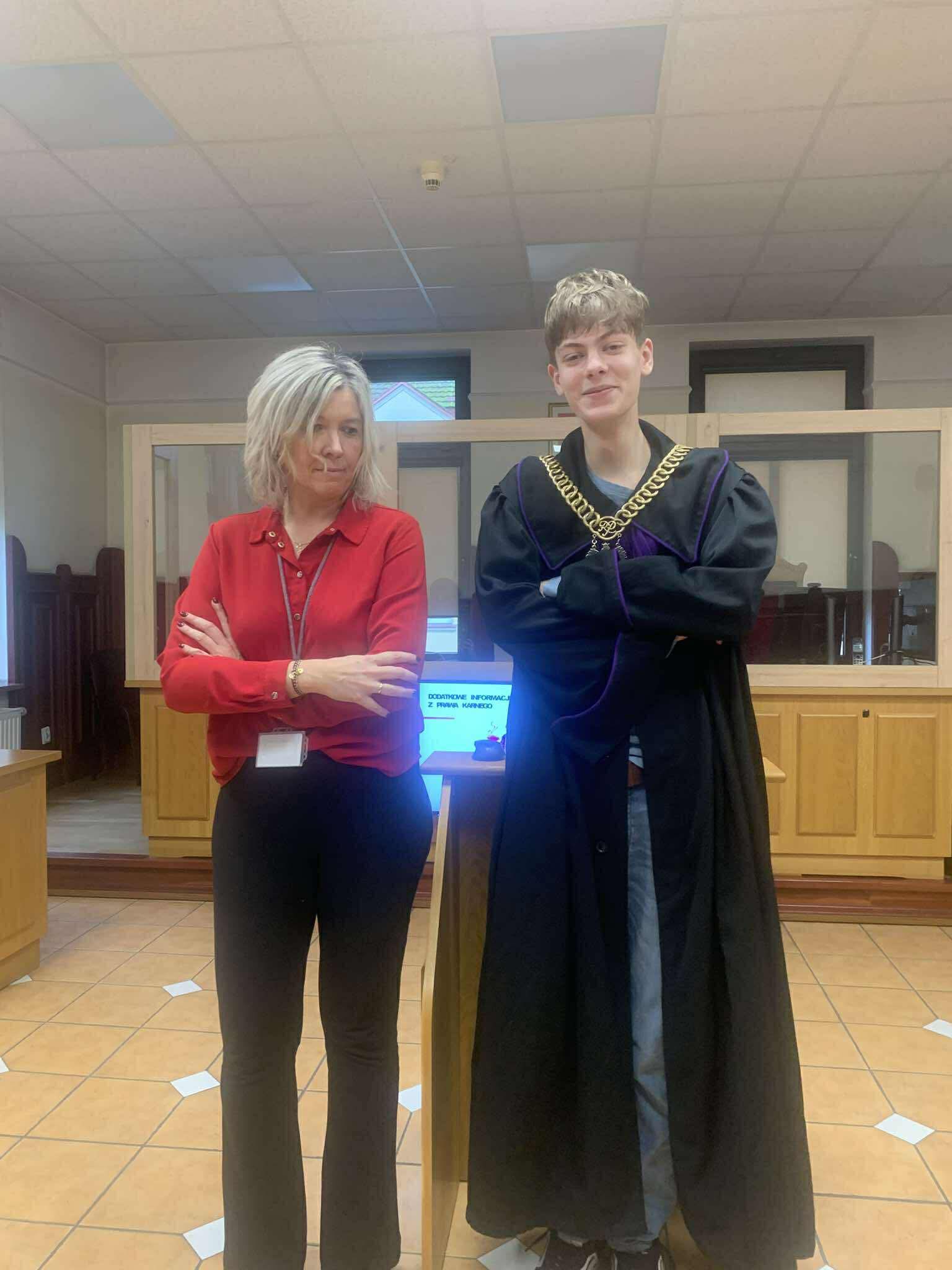 Lekcja wychowawcza 8c w sądzie