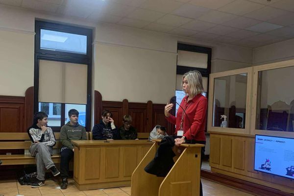 Lekcja wychowawcza 8c w sądzie