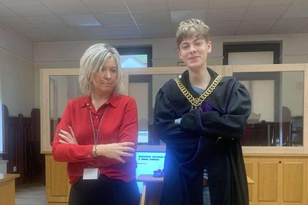 Lekcja wychowawcza 8c w sądzie