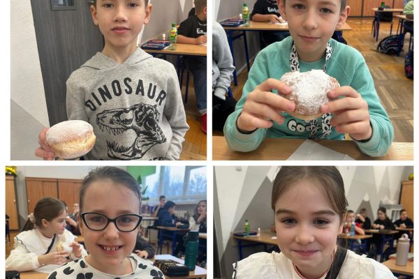 Tłusty Czwartek w klasach I–III