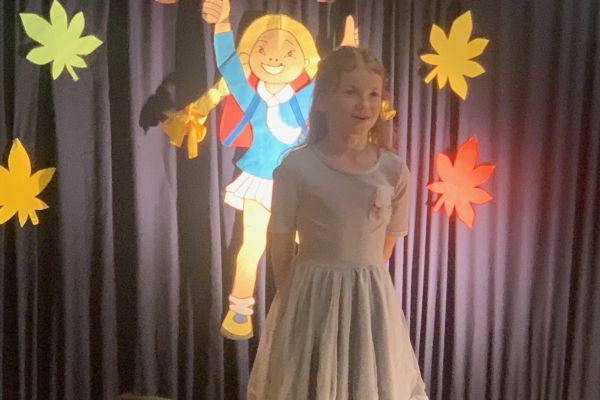 Hania recytuje wiersz Hipopotam